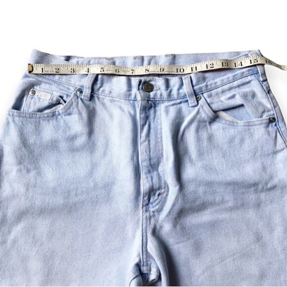 Vintage 80s Lee Jeans Mom Jeans Light Wash 10 Petite - Picture 7 of 14